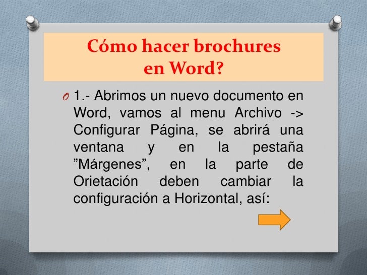 brochure en word