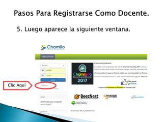 5. Luego aparece la siguiente ventana.
Clic Aquí
 