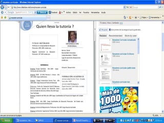 Quien lleva la tutoría ?