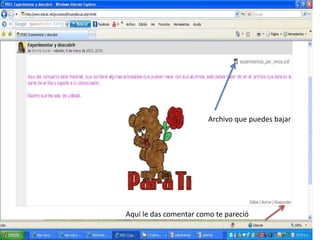 Archivo que puedes bajar Aquí le das comentar como te pareció 