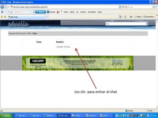Les clic  para entrar al chat