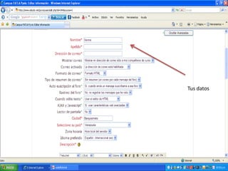 Tus datos 