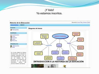 ¡Y listo!
Ya estamos inscritos.
 
