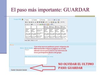 El paso más importante: GUARDAR