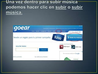 Tutorial para usar el goear (1)