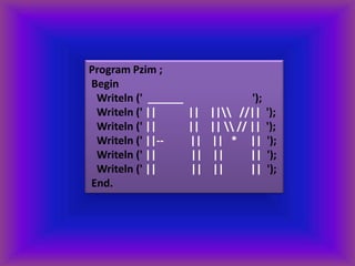 Tutorial pascal zim | PPTX