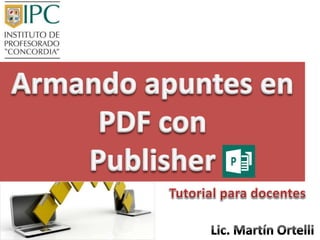 Tutorial pdf publisher