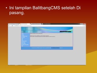 Tutorial pemasangan cms pada xampp(2) | PPT