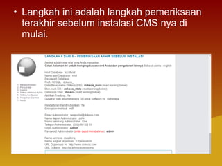 Tutorial pemasangan cms pada xampp(2) | PPT