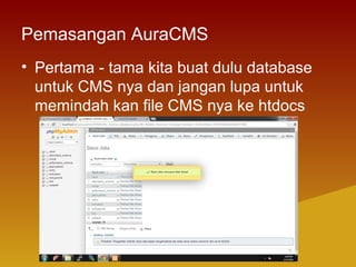 Tutorial pemasangan cms pada xampp(2) | PPT