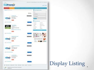 Display Listing
 
