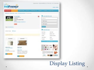 Display Listing
 