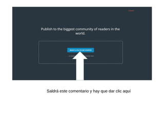 Saldrá este comentario y hay que dar clic aquí

 