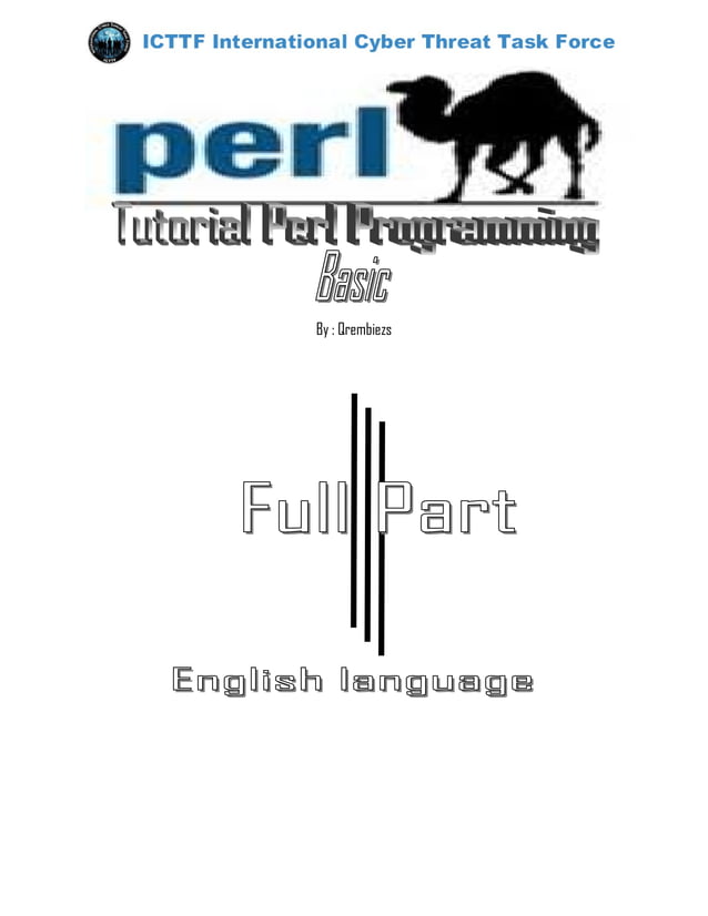 Tutorial perl programming basic eng ver | PDF