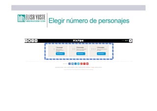 Elegir número de personajes