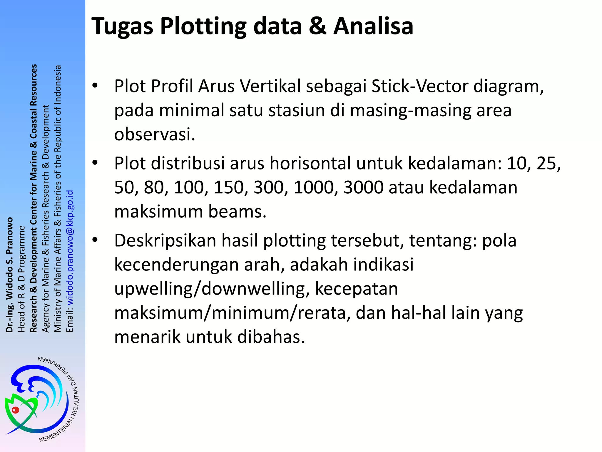 Plot Adcp Data Tutorial Plot Data Arus dari ADCP | PPTX