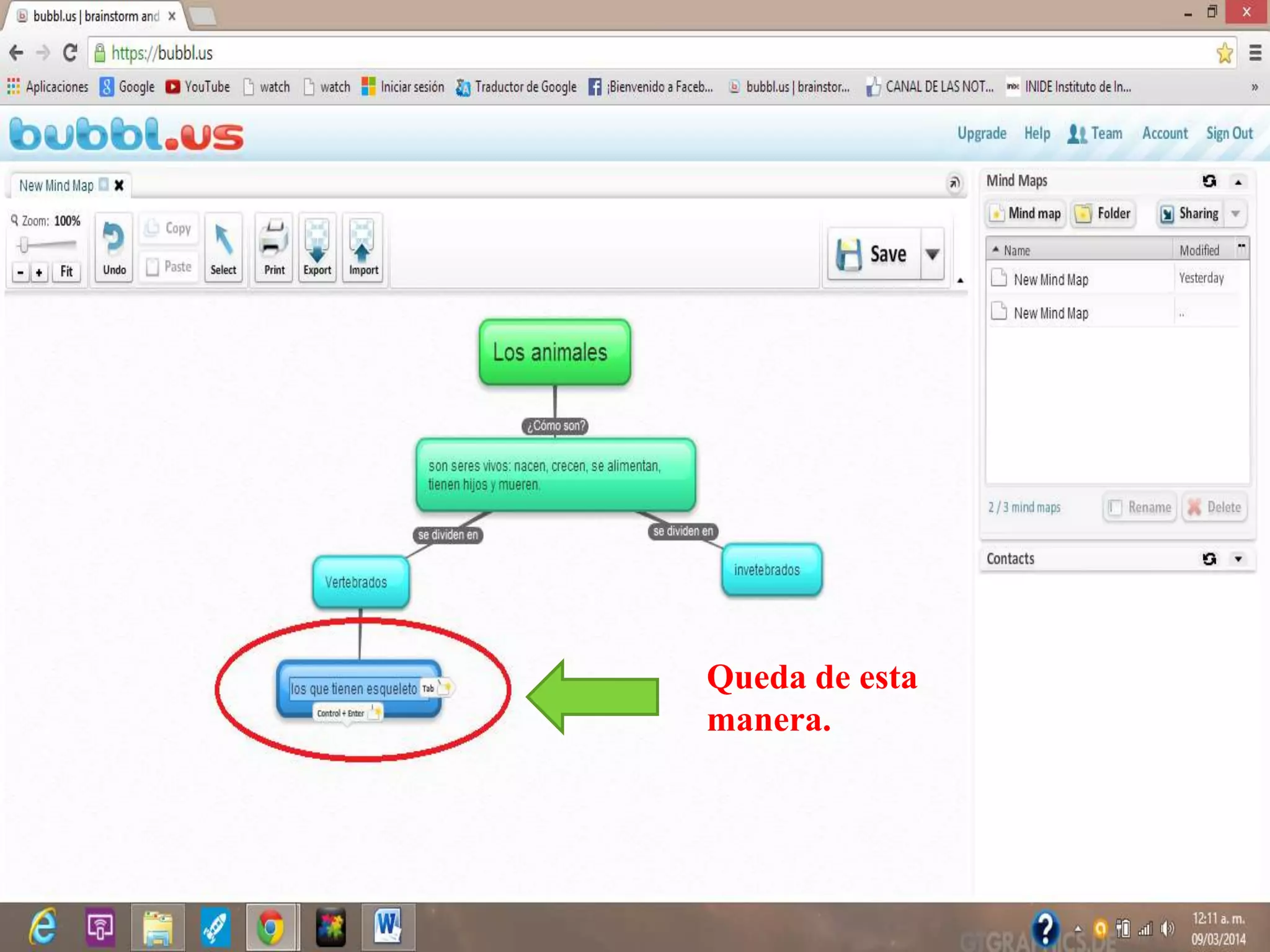 Queda de esta
manera.
 
