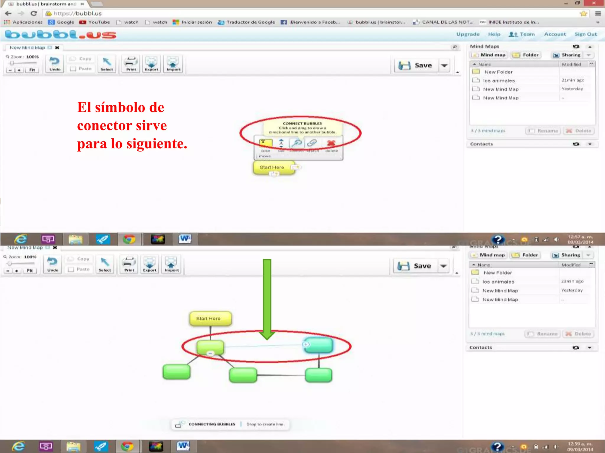 El símbolo de
conector sirve
para lo siguiente.
 
