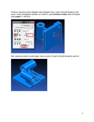 Tutorial powermill ; transform model | PDF