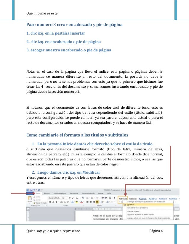 formatos en word para informes