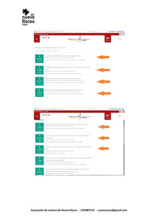 Asociación de vecinos de Nuevo Roces - G33987132 - nuevoroces@gmail.com
 