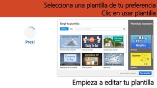 Selecciona una plantilla de tu preferencia
Clic en usar plantilla
Empieza a editar tu plantilla