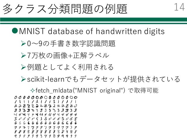 Pythonによる機械学習入門 Svmからdeep Learningまで Pythonによる機械学習入門 Svmからdeep Learningまで
