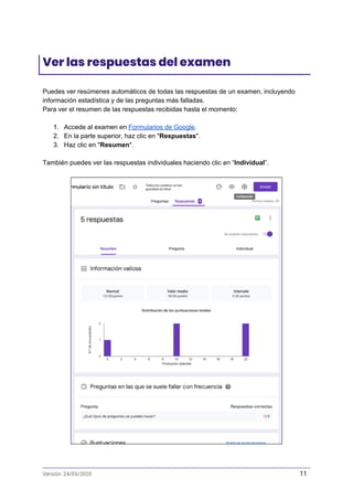 Tutorial questionari g forms test-de-evaluacion | PDF