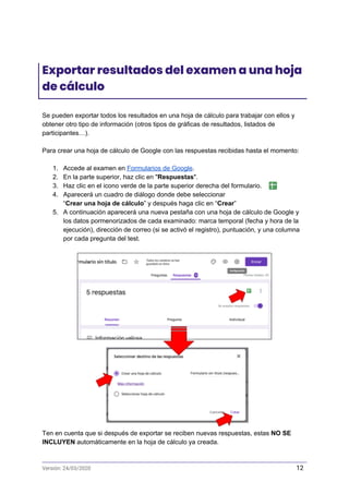 Tutorial questionari g forms test-de-evaluacion | PDF
