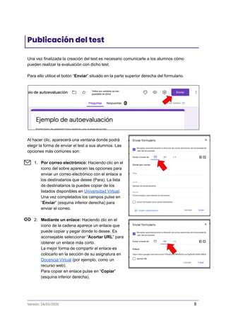 Tutorial questionari g forms test-de-evaluacion | PDF