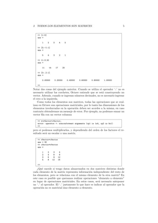 Tutorial rapido de octave | PDF