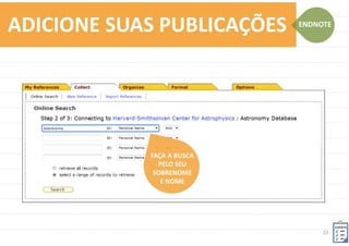 23	
  
3	
  
OPÇÕES	
  
opção1	
   opção2	
  
opção3	
  
ADICIONE	
  SUAS	
  PUBLICAÇÕES	
  
 