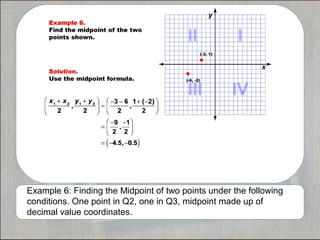 Tutorials--Midpoint Formula | PPT