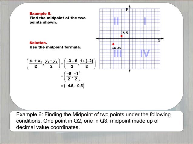 Tutorials--Midpoint Formula | PPT