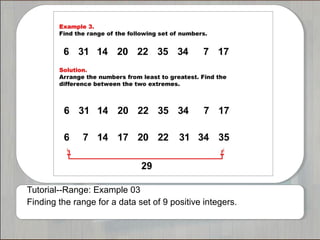 Tutorials: The Range | PPT