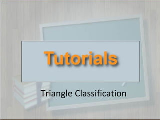 Triangle Classification
 
