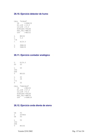 PLC y electroneumática: Tutorial de programación de AWL con el PLC en Simatic S7 Siemens 