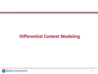 58
Differential Context Modeling
 
