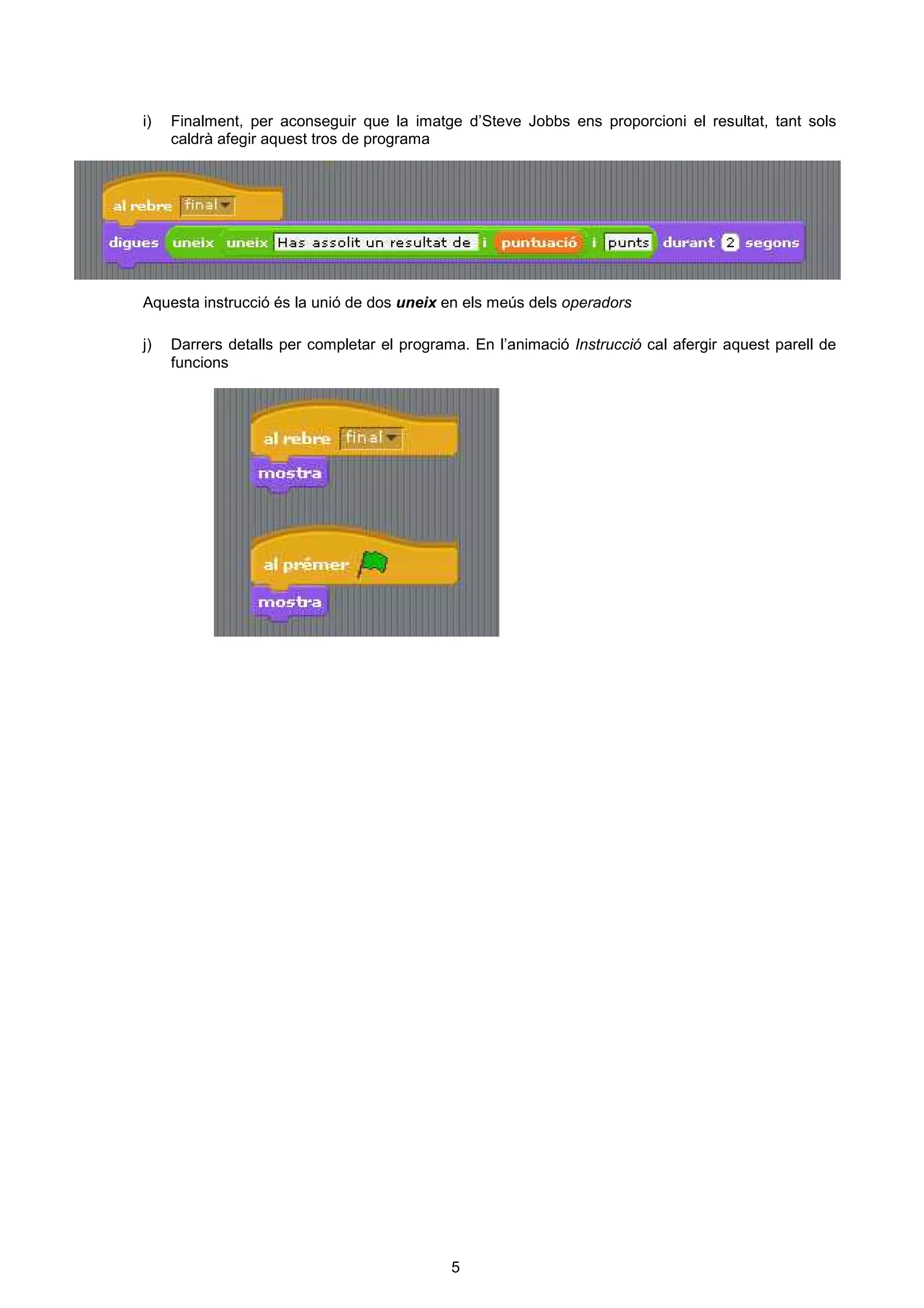Tutorial scratch 2 (Joc de preguntes) | PDF