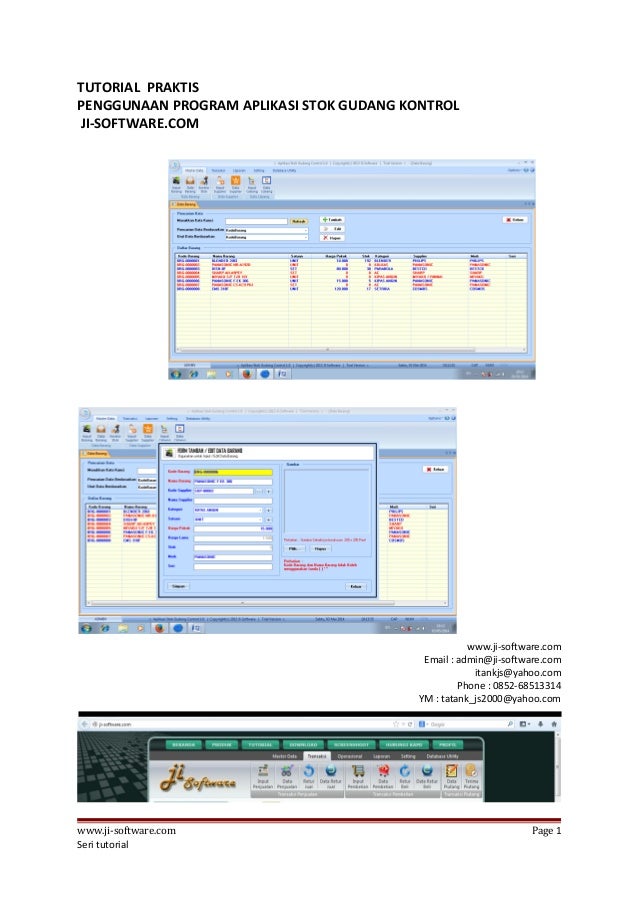 Tutorial Stok Gudang Kontrol Www Ji Software Com Tutorial Stok Gudang Kontrol Www Ji Software Com