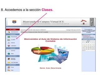 8. Accedemos a la sección Clases.

 