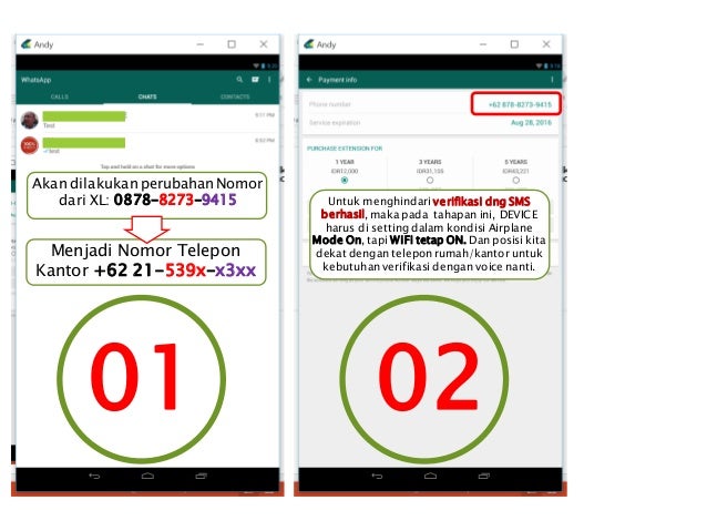 Tutorial singkat membuat Akun WA dng nomor telepon rumah