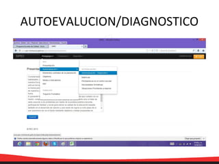 AUTOEVALUCION/DIAGNOSTICO
 