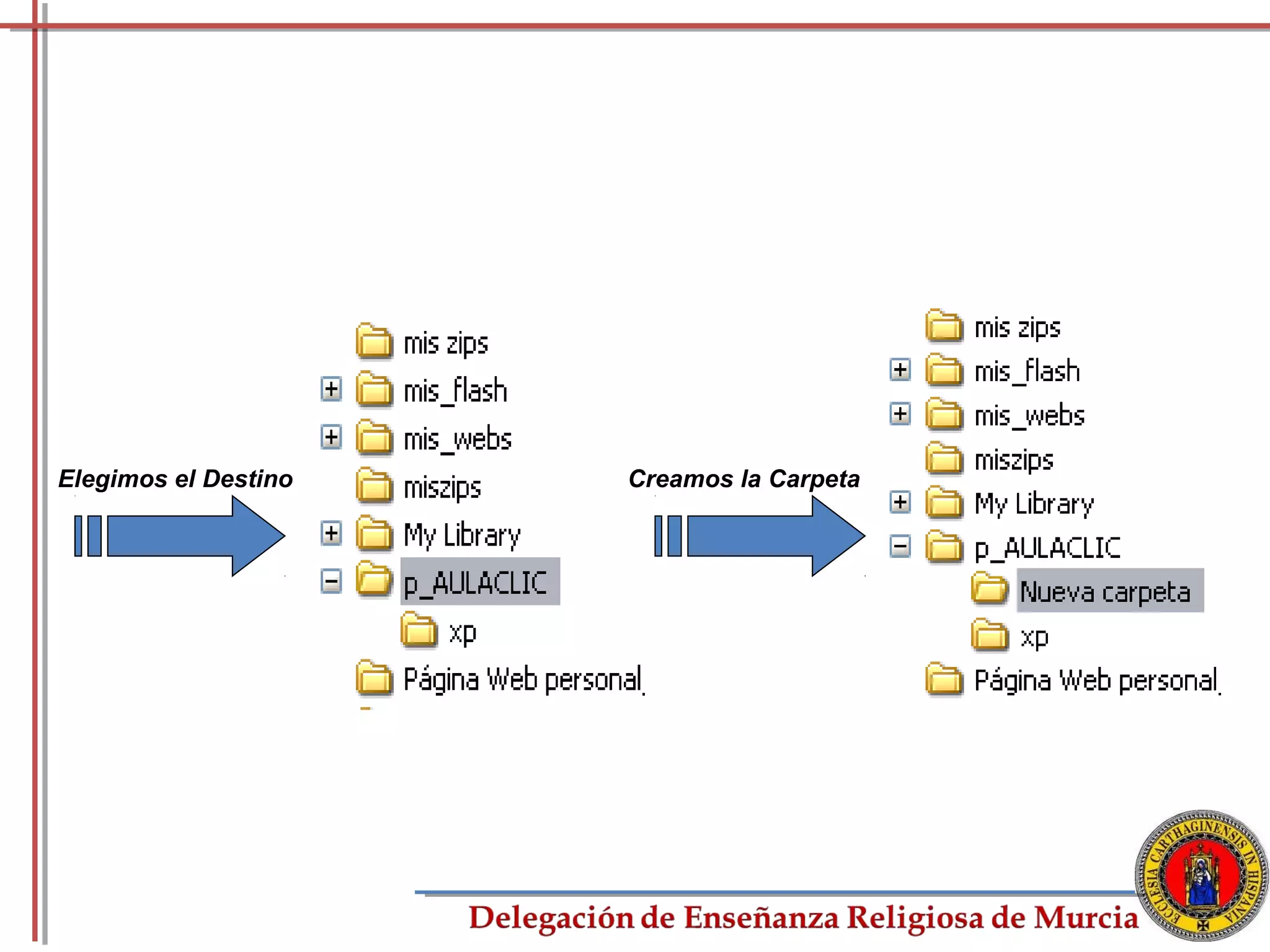 Elegimos el Destino   Creamos la Carpeta




                                           37
 