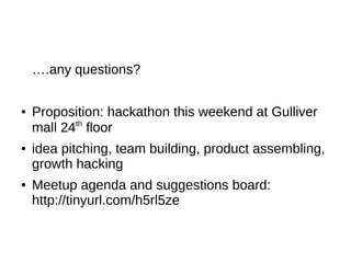 Difference:
● Original Uber: 66 Million monthly trips
● Uber clone: zero trip.
● Conclusion: don't stop at coding, continue and find
users!!
 