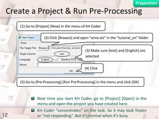 Quick Start Tutorial of KH Coder 3 | PDF