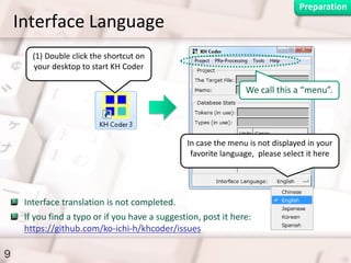 Quick Start Tutorial of KH Coder 3 | PDF