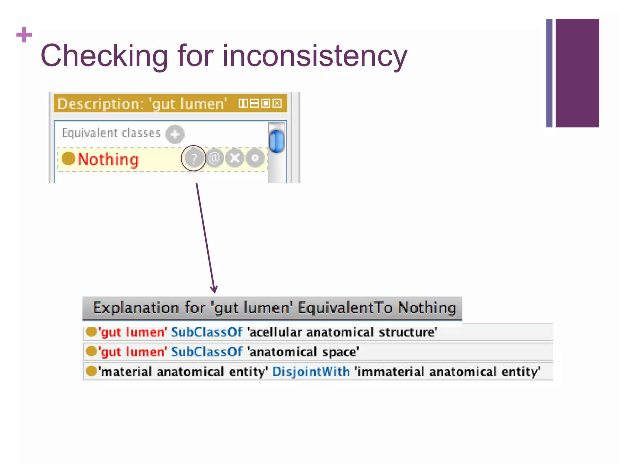 +
    Checking for inconsistency
 