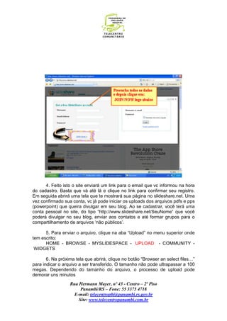 Tutorial slideshare | PDF