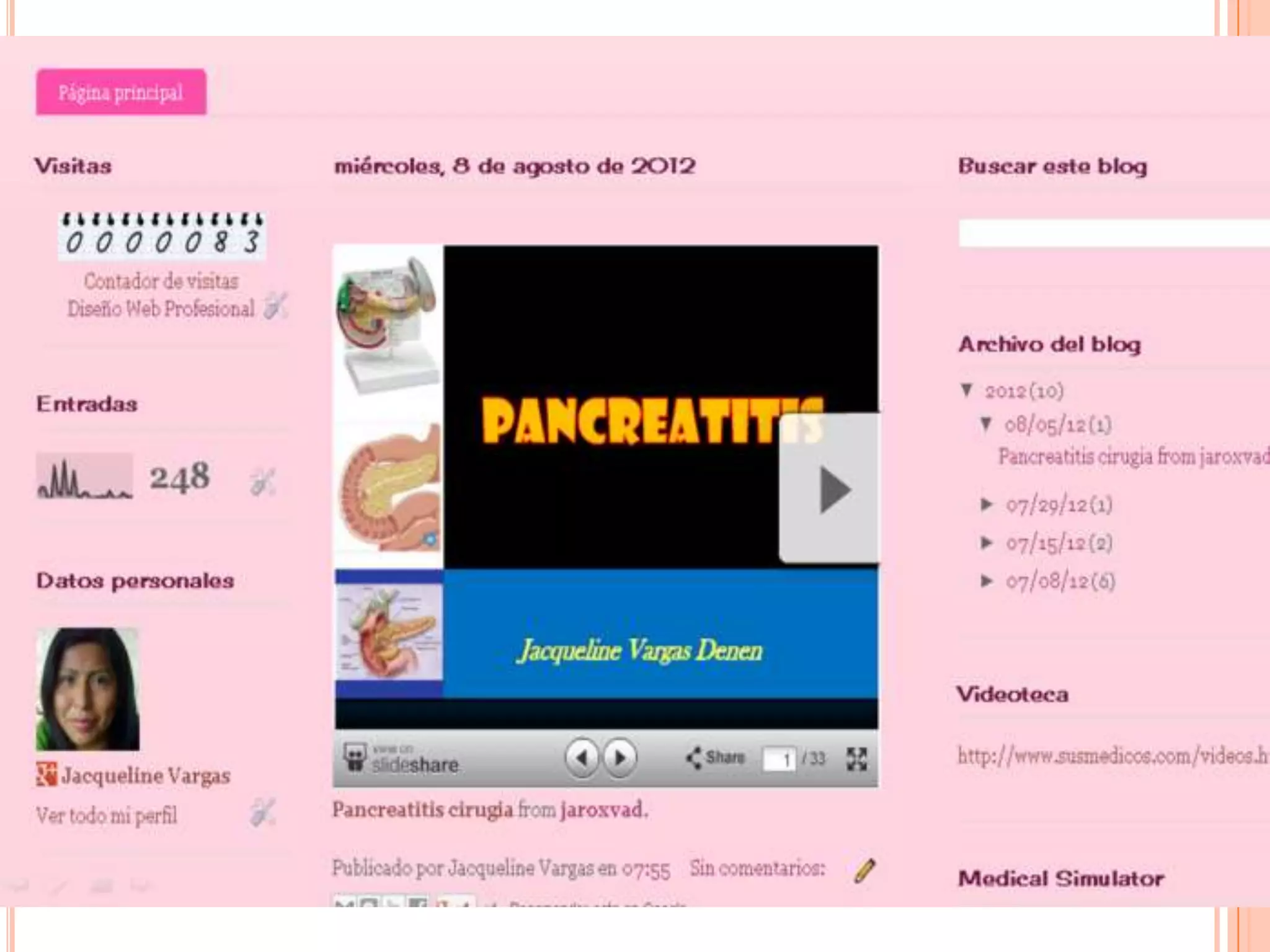 Incluir presentaciones en un Blog
   Seguir ésta secuencia:


    1                        2



    3                        4
 